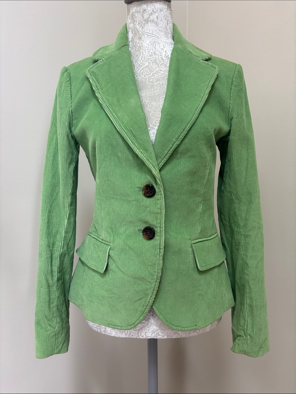 VINEYARD VINES Green Corduroy Blazer Jacket